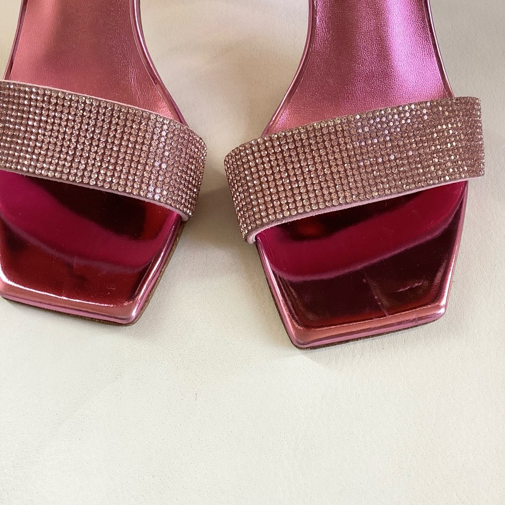 Magda Butrym Elegant Pink Heeled Mules NWOB SZ 6/36 - Picture 8 of 14